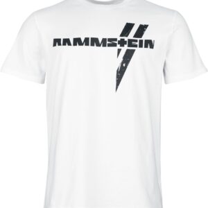 Rammstein T-Shirt Schwarzer Balken S to 5XL for Men white