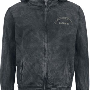 Black Sabbath Hoodie Jacket US Tour 78 S to XXL for Men anthracite