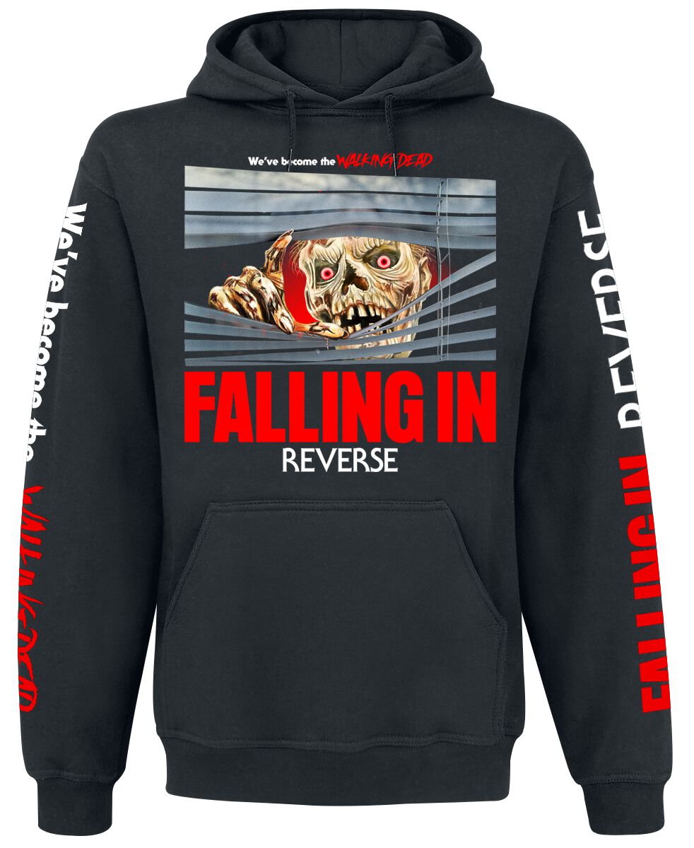 Falling In Reverse Hoodie Walking Dead S to 4XL for Men black