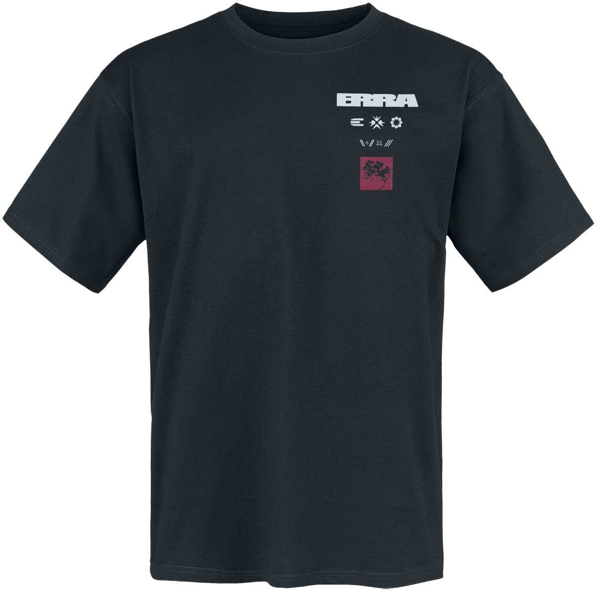 Erra T-Shirt Tracklist S to XXL for Men black