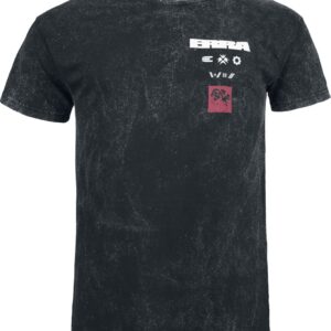 Erra T-Shirt Tracklist S to 4XL for Men charcoal