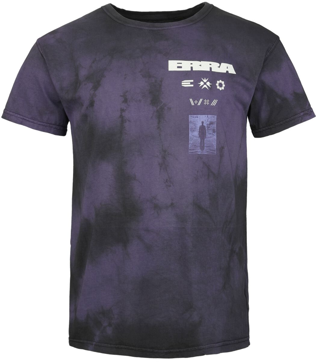 Erra T-Shirt Crawl Backwards S to 3XL for Men purple-black