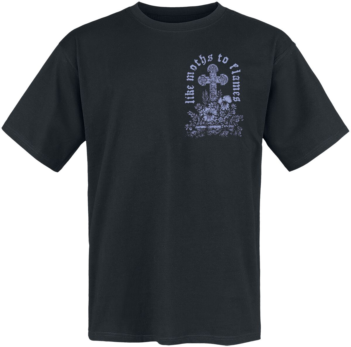 Like Moths To Flames T-Shirt Angel Weep S to XXL for Men black