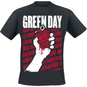 Green Day T-Shirt Diagonal Printed S to XXL for Men black