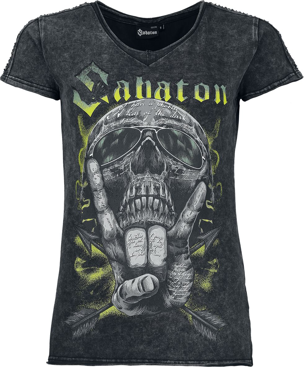 Sabaton T-Shirt EMP Signature Collection S to XXL for Women grey