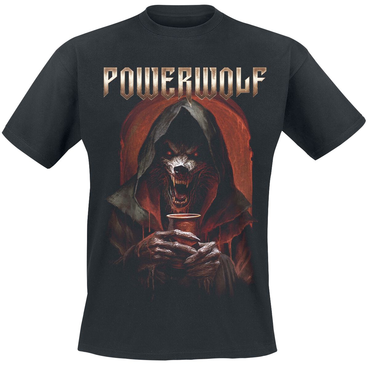 Powerwolf T-Shirt Drinking Blood S to XL for Men black