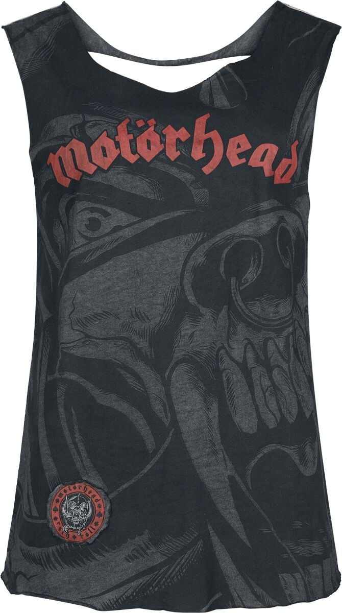 Motorhead Top EMP Signature Collection S to XXL for Women dark grey