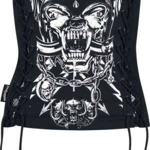 Motorhead Top EMP Signature Collection M to 3XL for Women black