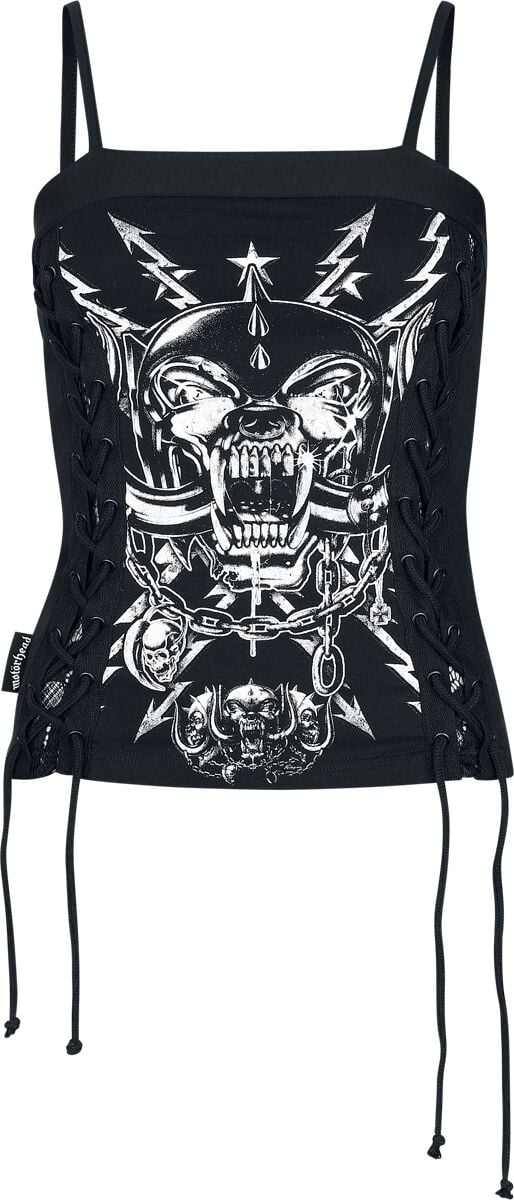 Motorhead Top EMP Signature Collection M to 3XL for Women black