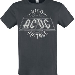 AC/DC T-Shirt Amplified Collection High Voltage S to 3XL for Men charcoal