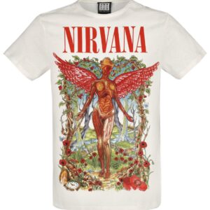 Nirvana T-Shirt Amplified Collection In Utero Wilderness S to XXL for Men off white