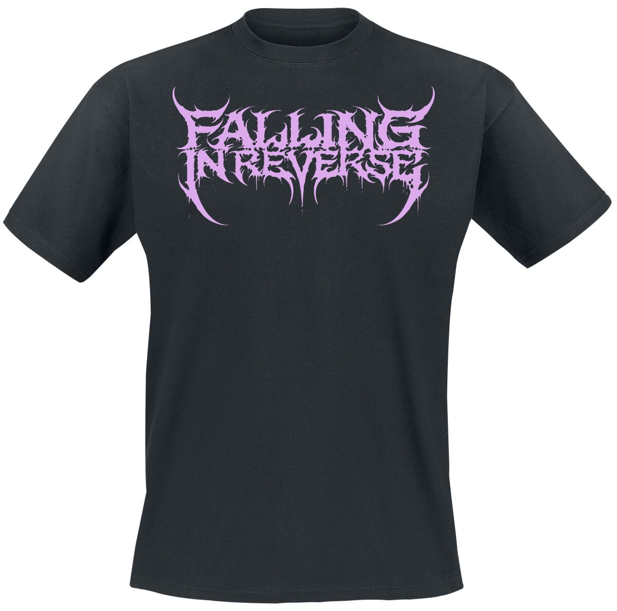 Falling In Reverse T-Shirt Popular Monster Text S to XXL for Men black
