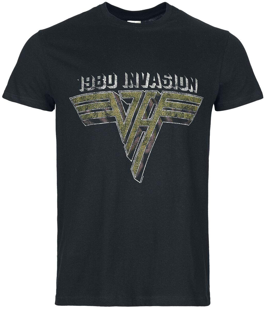 Van Halen T-Shirt Van Halen '80 Invasion S to 3XL for Men black