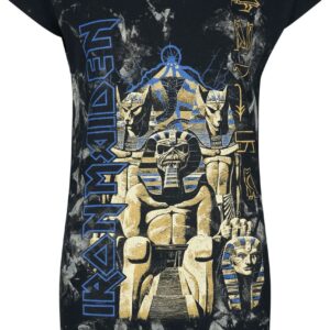 Iron Maiden T-Shirt Powerslave S to XXL for Women charcoal
