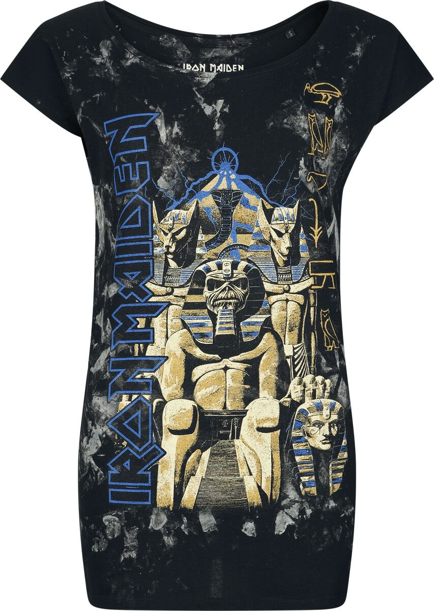 Iron Maiden T-Shirt Powerslave S to XXL for Women charcoal