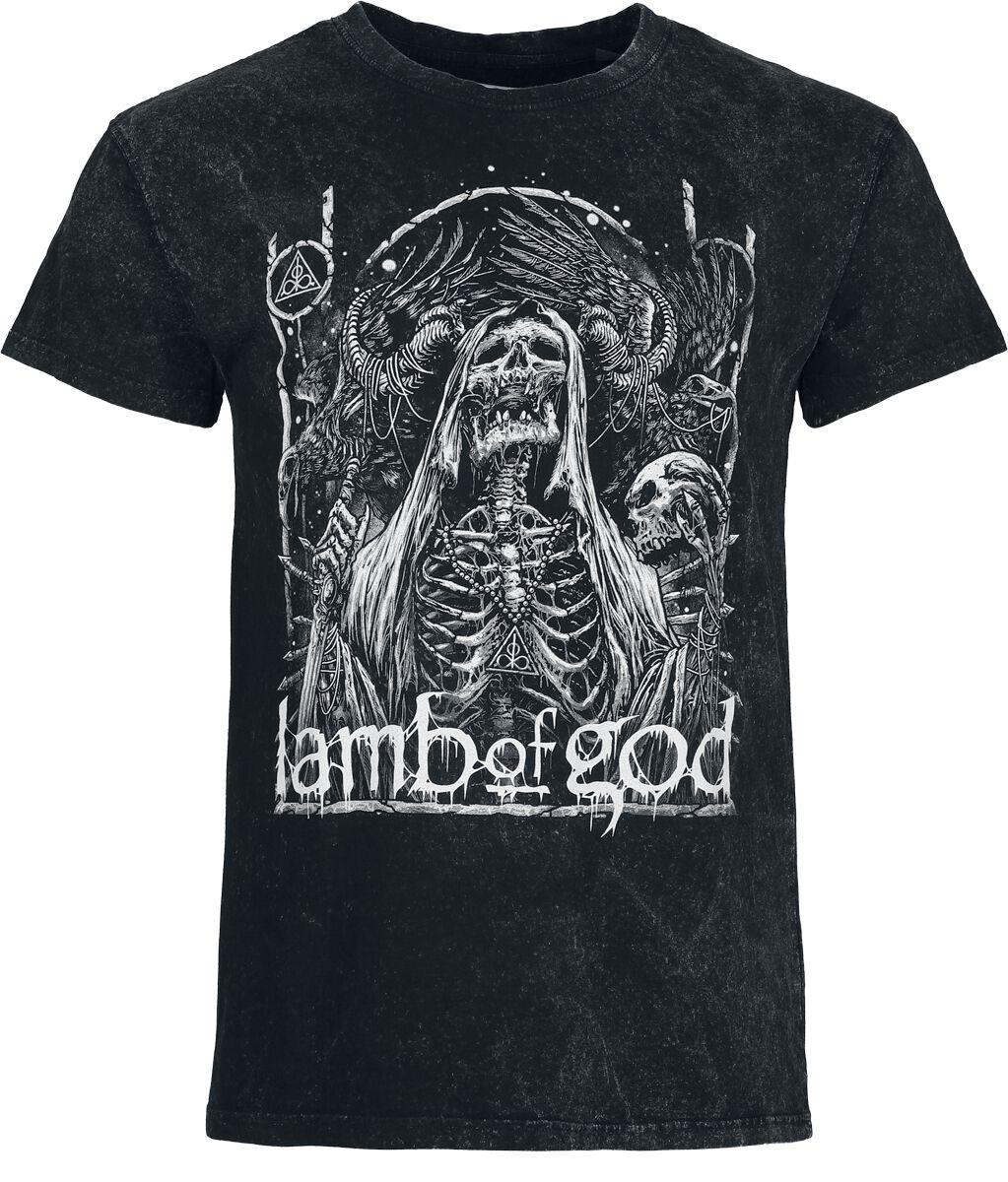 Lamb Of God T-Shirt Hicon S to 4XL for Men charcoal