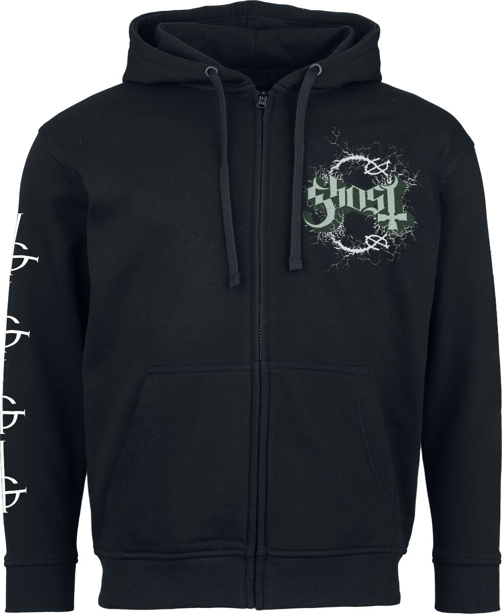 Ghost Hoodie Jacket Electryfing S to XXL for Men black