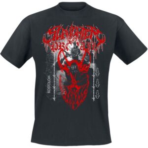 Slaughter To Prevail T-Shirt Red Mask Kostolom S to 5XL for Men black