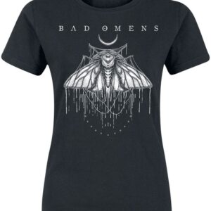 Bad Omens T-Shirt Moth S to 3XL for Women black