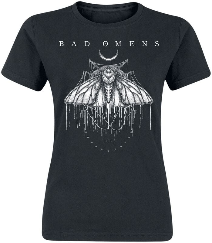Bad Omens T-Shirt Moth S to 3XL for Women black