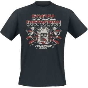 Social Distortion T-Shirt Jukebox Skelly S to 3XL for Men black