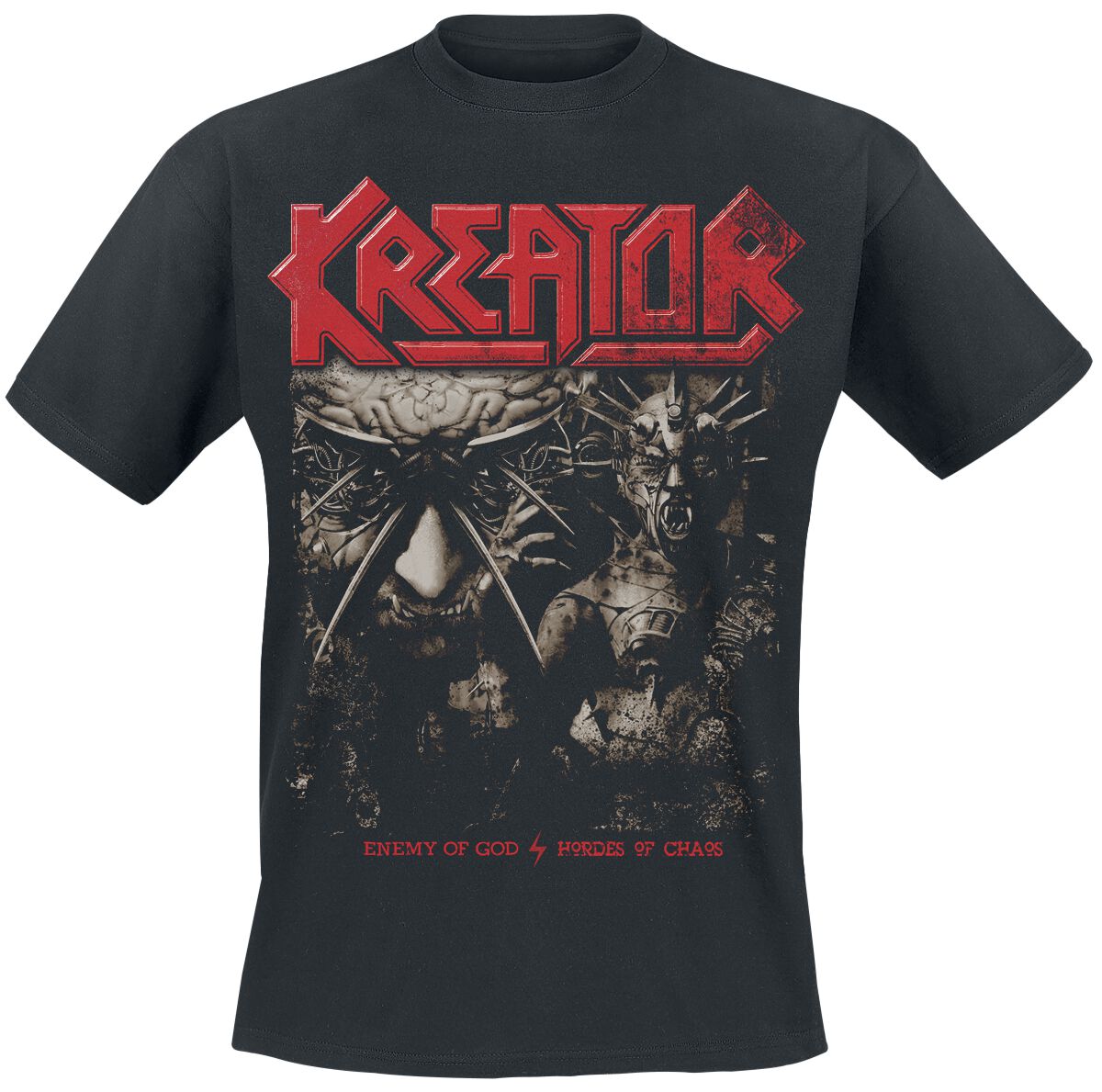 Kreator T-Shirt Enemy Of Chaos S to 3XL for Men black