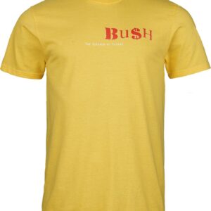 Bush T-Shirt Dollar Logo S to 4XL for Men yellow