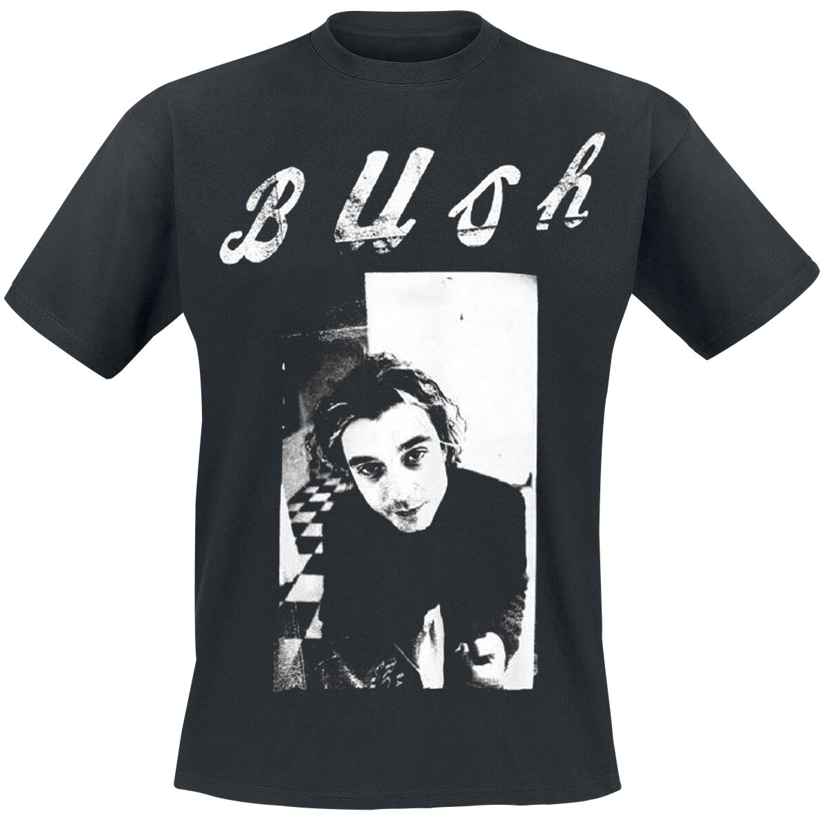 Bush T-Shirt Logo Photo M to XXL for Men black