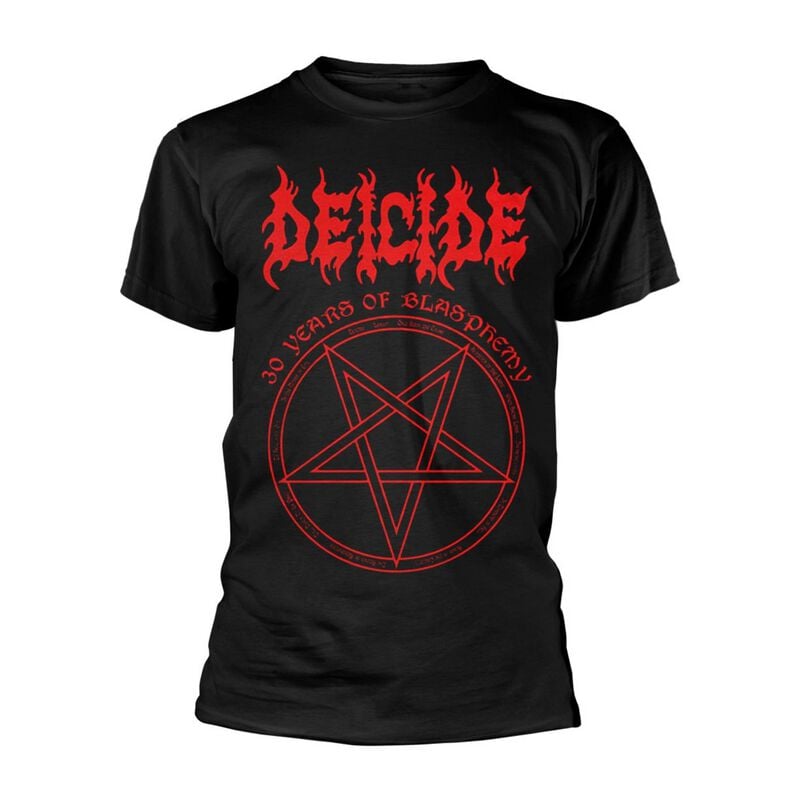 Deicide T-Shirt 30 Years Of Blasphemy S to XXL for Men black