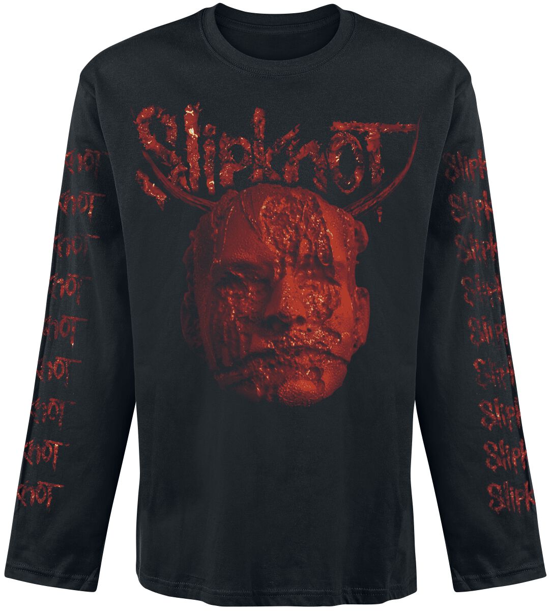 Slipknot Long-sleeve Shirt Bloody Head S to XXL for Men black
