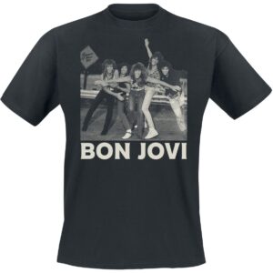 Bon Jovi T-Shirt Photo S to 3XL for Men black
