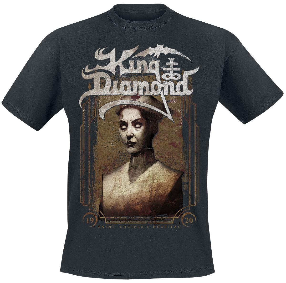 King Diamond T-Shirt Nurse Needle S to 3XL for Men black