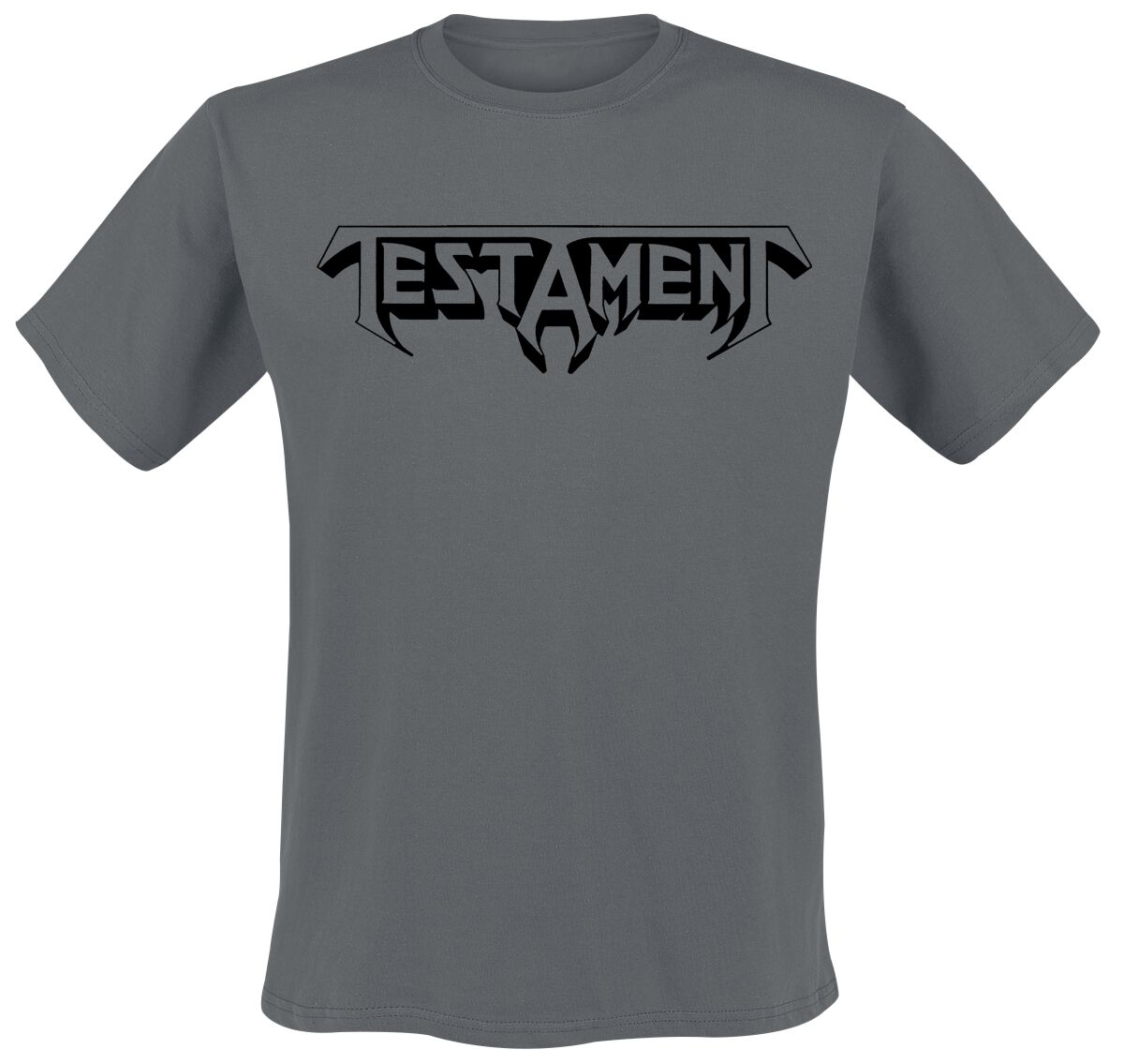 Testament T-Shirt Bay Area Thrash Blackout S to XXL for Men charcoal