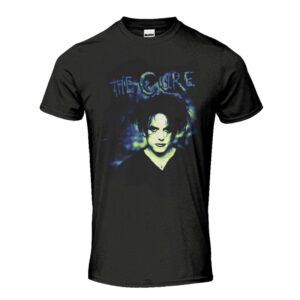 The Cure T-Shirt Lyrics M to L for Men black