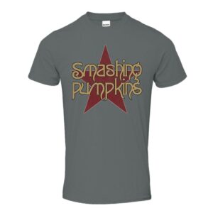 Smashing Pumpkins T-Shirt Star Logo S to 4XL for Men grey
