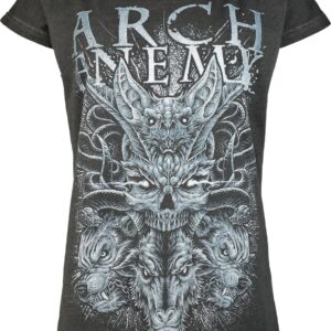 Arch Enemy T-Shirt Will To Power S to 4XL for Women anthracite