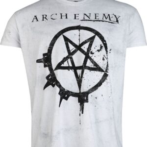 Arch Enemy T-Shirt Pure Fucking Metal S to 4XL for Men white-grey