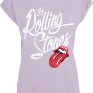 The Rolling Stones T-Shirt Script S to XXL for Women lilac