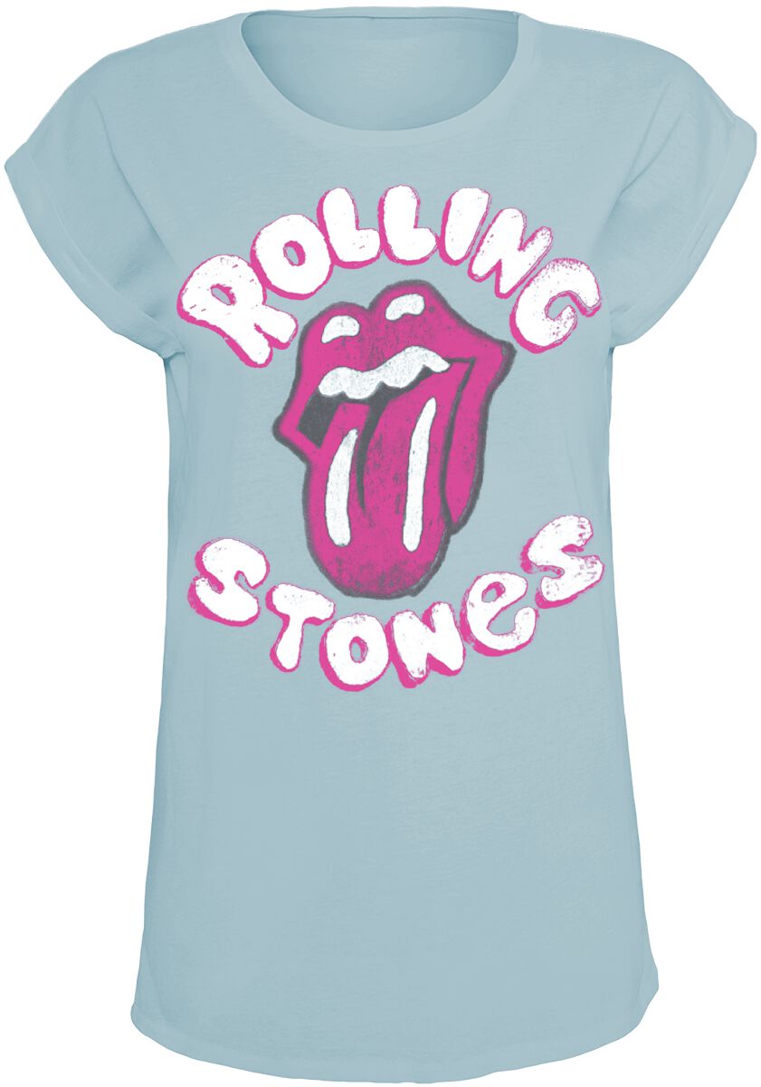 The Rolling Stones T-Shirt Sketchy Lick S to XXL for Women mint
