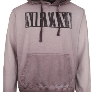 Nirvana Hoodie Band Photo S to XXL for Men purple