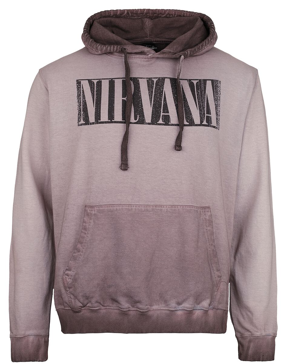 Nirvana Hoodie Band Photo S to XXL for Men purple