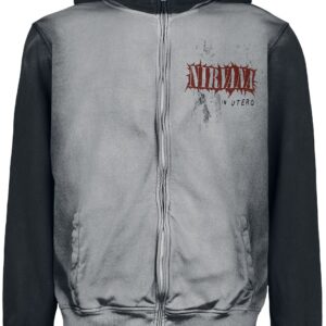 Nirvana Hoodie Jacket In Utero S to XXL for Men grey-anthracite
