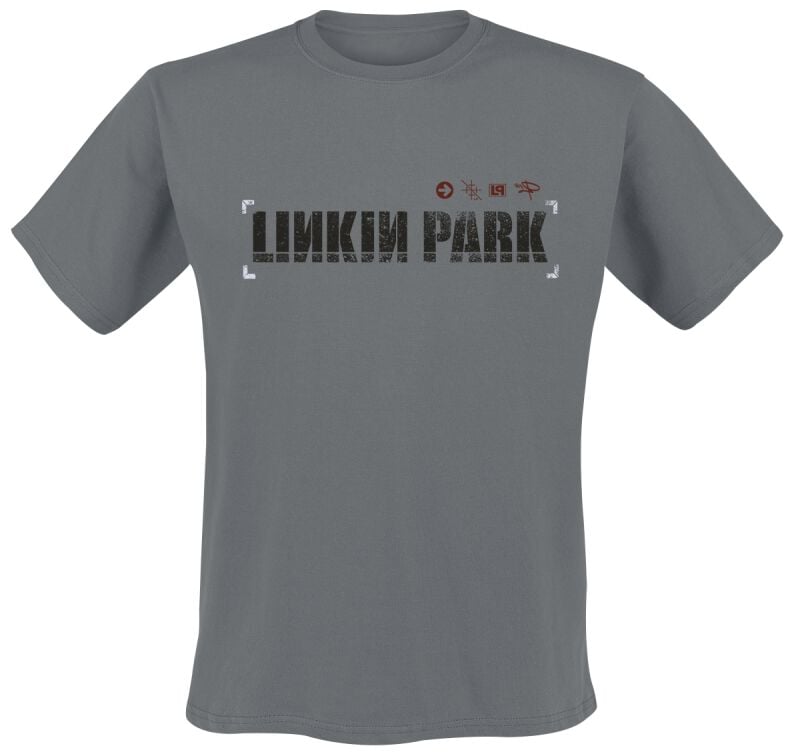 Linkin Park T-Shirt Hybrid Theory S to XXL for Men charcoal