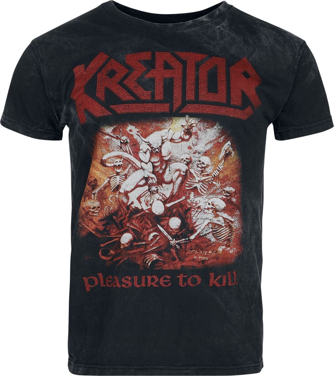 Kreator T-Shirt Pleasure To Kill S to XXL for Men anthracite
