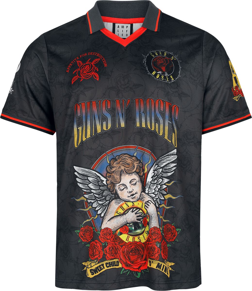 Guns N' Roses Jersey Amplified Collection Sweet Child O' Mine Rock FC S to 5XL for Men multicolour