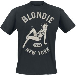 Blondie T-Shirt Bar Girl 1984 S to L for Men black