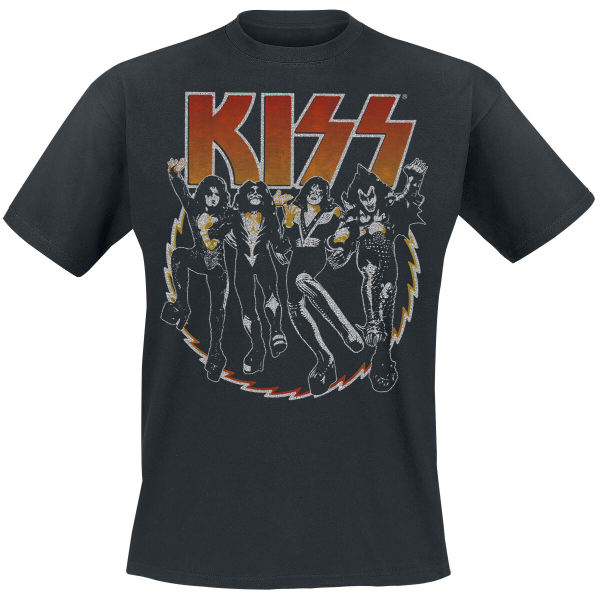 Kiss T-Shirt Vintage Saw S to 3XL for Men black