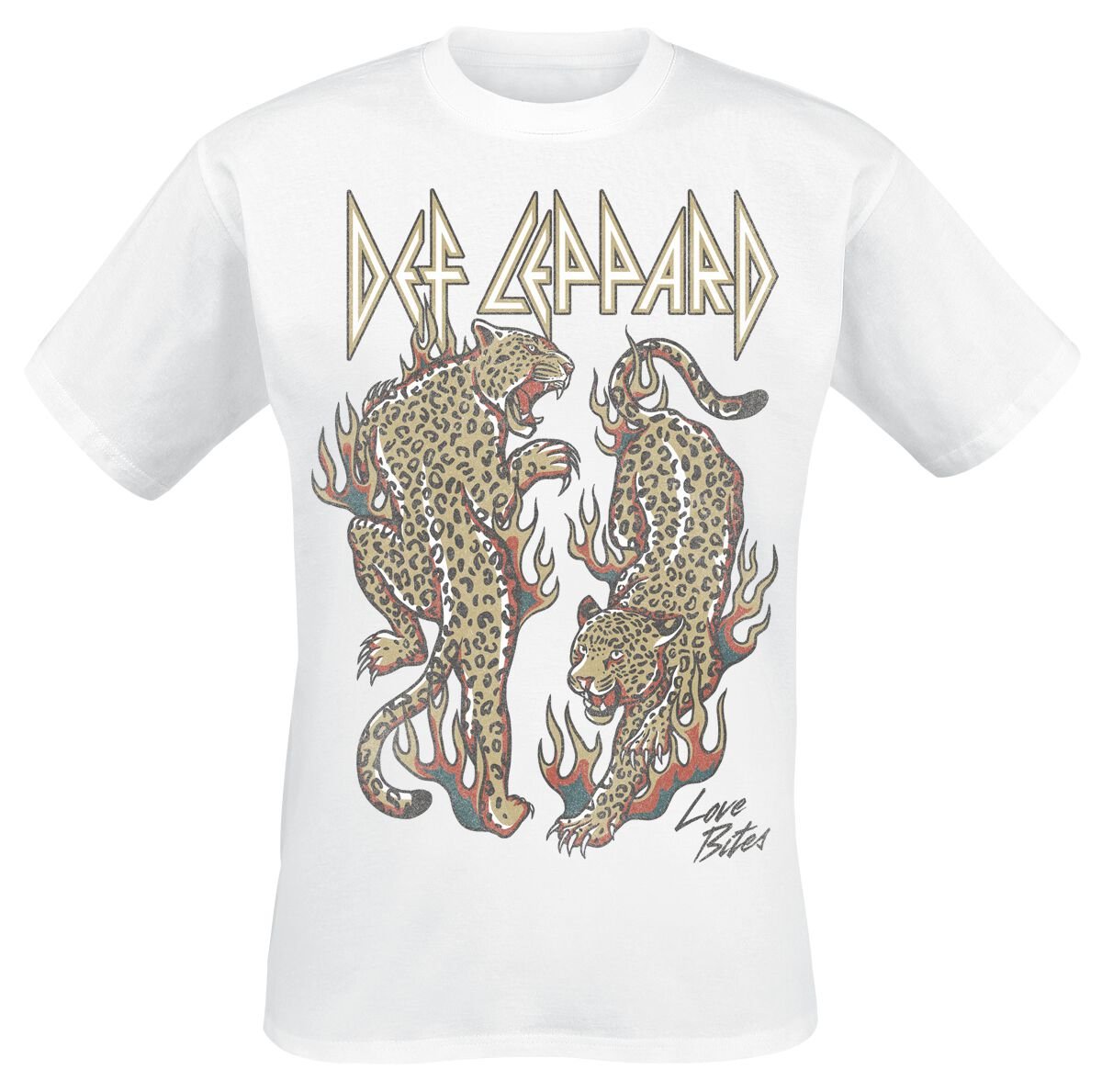 Def Leppard T-Shirt Love Bites S to 3XL for Men white