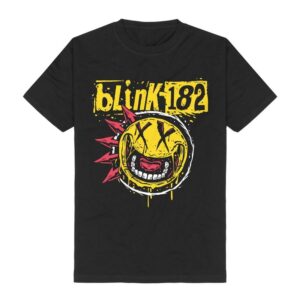 Blink 182 T-Shirt Punk Smile S to 3XL for Men black