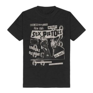 Sex Pistols T-Shirt London's Outrage S to 3XL for Men black